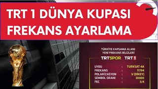 TRT 1 HD FREKANS AYARLAMA  EURO 2024 TÜRKSAT 4A ÇIKMAMA SORUN ÇÖZÜMÜ [upl. by Nezam]