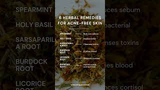 Clear Acne with These 6 Herbs [upl. by Abbye]