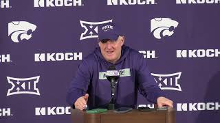 Kansas State Head Coach Chris Klieman Postgame Press Conference vs Arizona State [upl. by Bezanson]