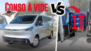 Utilitaire 100 électrique  La conso à vide VS chargé 1000 kg [upl. by Magnuson579]