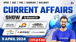 9 April ‍2024 Current affairs  Current Affairs Today  The Hindu Analysis by Bhunesh Sir [upl. by Anirtruc]