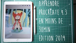 Apprendre Procreate en moins de 30 min  2019 EDITION [upl. by Ahsaten]