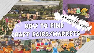 How to find craft fairs and markets and become a vendor  a COMPLETE guide ✏️💜 [upl. by Ainyt]