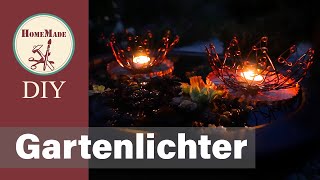 DIY  Gartenlichter aus Draht Selber Machen  Deko Idee für Balkon Terrasse und Garten [upl. by Eiramannod]