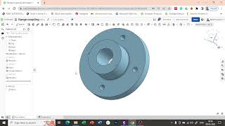 flange coupling  using onshape [upl. by Paza]