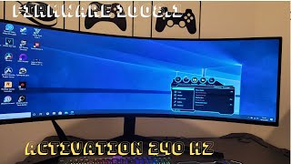 correction écran noire et activation 240 Hz sur samsung G9 odyssey [upl. by Skrap]