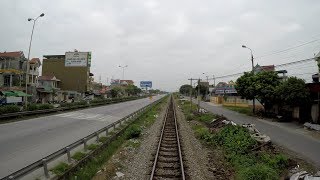 Train Driver record HP1 Hanoi  Hai Phong 2017 [upl. by Rod]