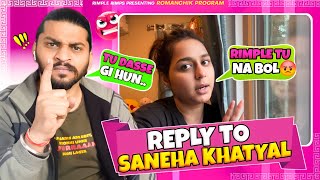 ਲੋ Reply To Saneha Khatyal 😡 [upl. by Airretnahs]