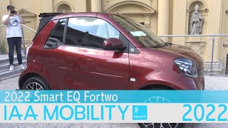 2022 Smart EQ FORTWO Exterior and Interior Interior and Exterior Walkaround IAA 2021 Munich [upl. by Aicened991]