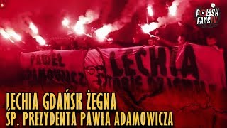 Lechia Gdańsk żegna śp prezydenta Pawła Adamowicza Sound Of Silence 17012019 r [upl. by Aubigny]