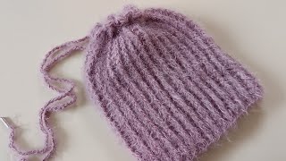 LEFT HANDHow To Crochet MOHAIR BEANIE HAT Crochet Tutorial For Absolute Beginners  Hat Crochet [upl. by Rexanna]