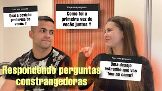 Respondendo perguntas constrangedoras com meu namorado [upl. by Drucy]