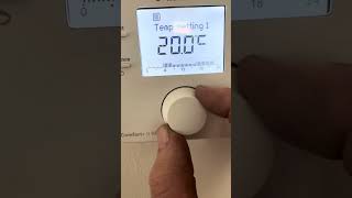Worcester comfort 2 schedule settings [upl. by Tita475]