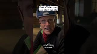 Elect officials that care about cyclists shorts cycling nyc [upl. by Cohn]