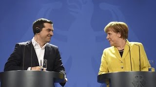 Tsipras explica su nuevo plan a Merkel Hollande y Juncker [upl. by Allmon386]