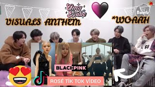 BTS reaction to ROSÉ VIRAL TIKTOK COMPILATION  2021 VERSION [upl. by Melar]