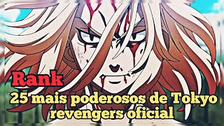 Tier lista Rank top 25 personagens mais de tokyo revengers oficial [upl. by Hedvah]