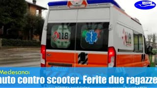 Medesano auto contro scooter Ferite due ragazze [upl. by Madison726]