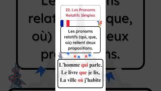 Les Pronoms Relatifs Simple [upl. by Mychal]