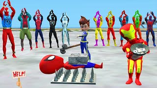 SpiderMan challenges street performance and is attacked by joker vs venom  Game GTA 5 superheroes [upl. by Duggan231]