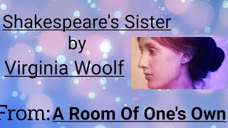 Shakespeares Sister by Virginia Woolf in HindiIndividual and SocietySOL Delhi University BA 1 [upl. by Auj]