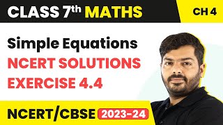 Class 7 Maths Chapter 4 Exercise 44  Simple Equations  Class 7 Maths [upl. by Naitsirc]