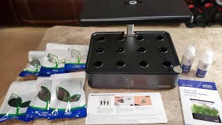 iDOO Hydroponics Growing System 12 pods Indoor Garden Plant with LED Grow Light Auto Timer Fan [upl. by Raney]