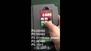 Huanyang GT series Inverter parameters autotuning [upl. by Langer]