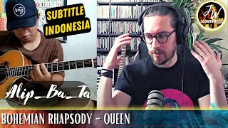 Alip Ba Ta  Bohemian Rhapsody  subtitle indonesia  AnalysisReaction by PianistGuitarist [upl. by Lazos916]