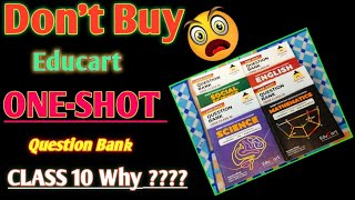 😲Dont Buy  Educart ONESHOT Question Bank 😍Class 10202324 Best Question Bank For Board Exam [upl. by Nickola]