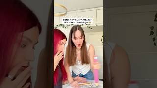 Sister RIPPED My Art… for This CRAZY Challenge😱🍟 [upl. by Corry120]