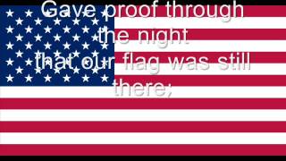 USA National Anthem with lyrics [upl. by Hada]