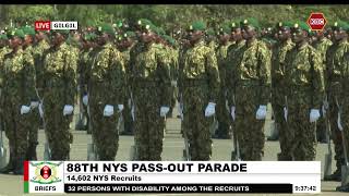 88th NYS PassOut Parade I 14602 NYS recruits pass out in Gilgil [upl. by Eisnyl]