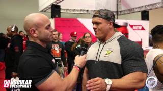 Dallas McCarver at the 2016 Arnold Classic Expo [upl. by Varion725]