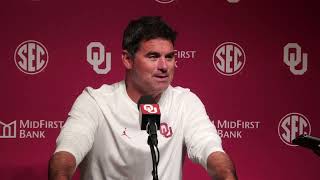 Oklahoma Football OC Seth Littrell Houston postgame press conference [upl. by Animaj221]