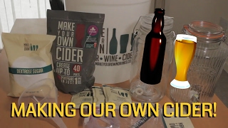 HOMEBREWING HOW TO MAKE YOUR OWN CHEAP CIDER 23032017 [upl. by Aennyl984]