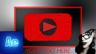 Youtube logo Animation after effects  Adobe [upl. by Januisz281]