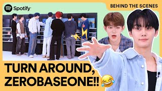 ZEROBASEONE turns their backs on us literallyㅣBehind the Scenes [upl. by Elram385]