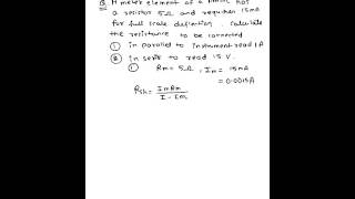 Problem based on extension range of ammeter and voltmeter Measurement amp Instrumentation [upl. by Nbi]