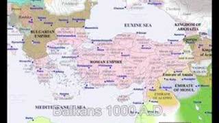 Historical maps of the Balkans 1 AD  2000 AD [upl. by Ytsirhc]