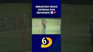 Por precaución Sebastián Vegas entrena por separado del plantel  shorts [upl. by Tenn314]