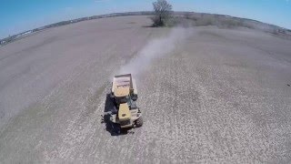 Spreading Fertilizer near New Madison Ohio  Spring 2016 [upl. by Habeh]