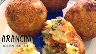 ARANCINI  ITALIAN RICE BALLS How To Make Arancini Recipe [upl. by Sidonnie85]