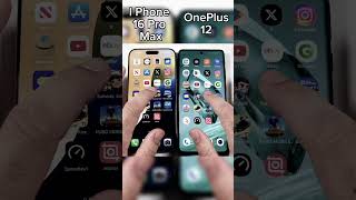 I Phone 16 Pro Max Vs OnePlus 12 Speedtest⚡🚀iphone oneplus speedtest short [upl. by Sinclare]