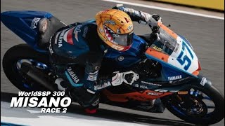 STUNNING Aldi Satya Mahendras Victory in Misano WorldSSP300 Race 2 worldsbk wsbk aldisatya [upl. by Amanda]