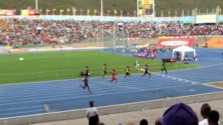 Michael OHara of Calabar wins the Class 2 Boys 200m at Champs 2013 [upl. by Marcelline]