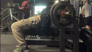 Practicing Bench Leg Drive To Limit Butt Lifting [upl. by Llehcsreh213]