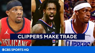 Eric Bledsoe traded to Clippers Pat Beverley Rajon Rondo headed to Grizzlies  CBS Sports HQ [upl. by Rabush]