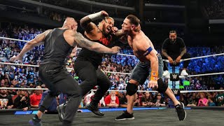 LA Knight and The Rock saves John Cena from bloodline in Smackdown [upl. by Engleman751]