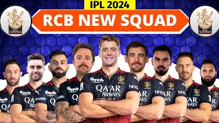 IPL 2024  Royal Challengers Bangalore Full Squad  RCB New Squad 2024  RCB Team Players List 2024 [upl. by Ahsienyt]